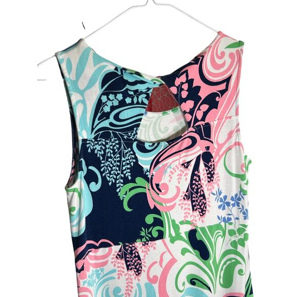 Talbots Womens Maxi Dress M Floral Boho Paisley Beach Sleeveless Hippie Preppy - Picture 4 of 14